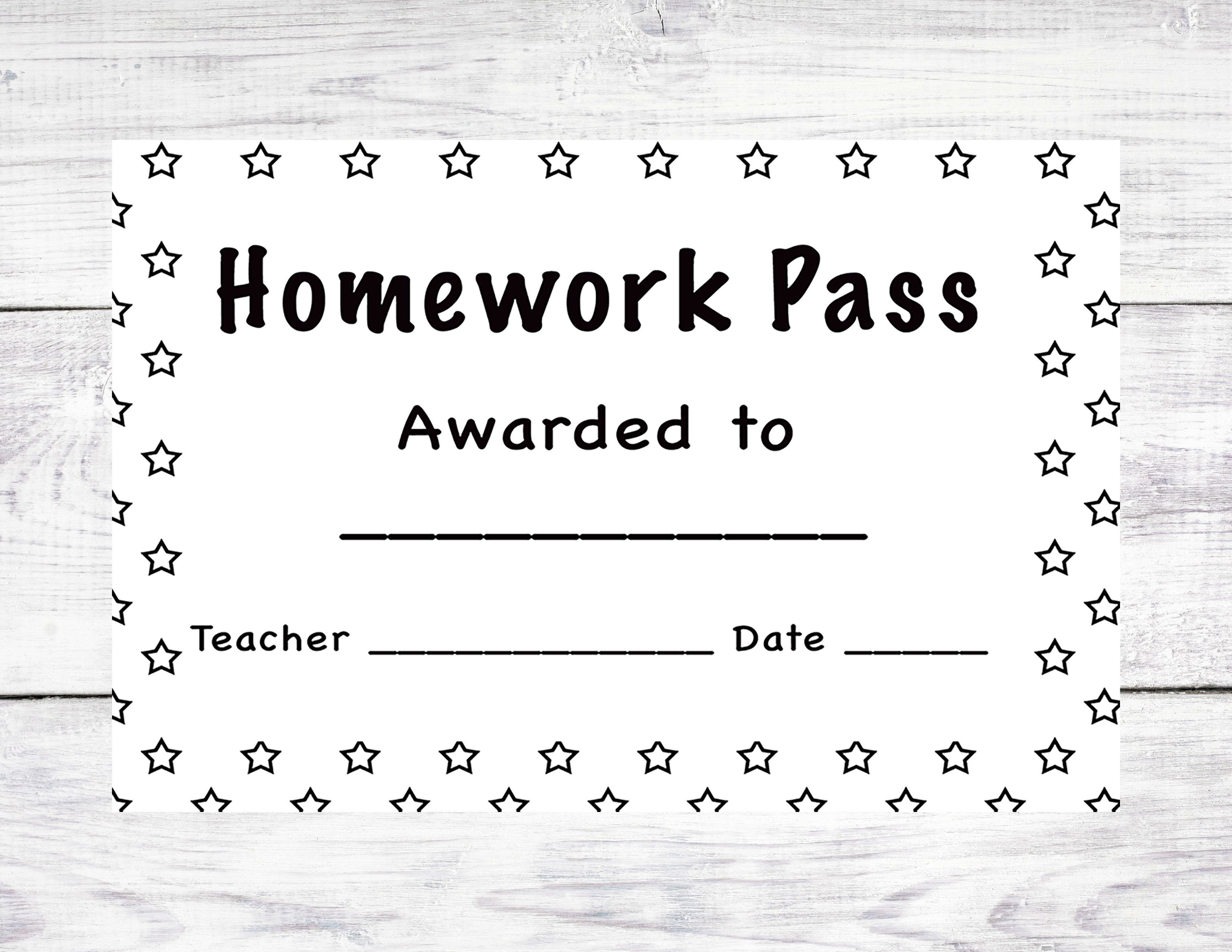 Homework Pass