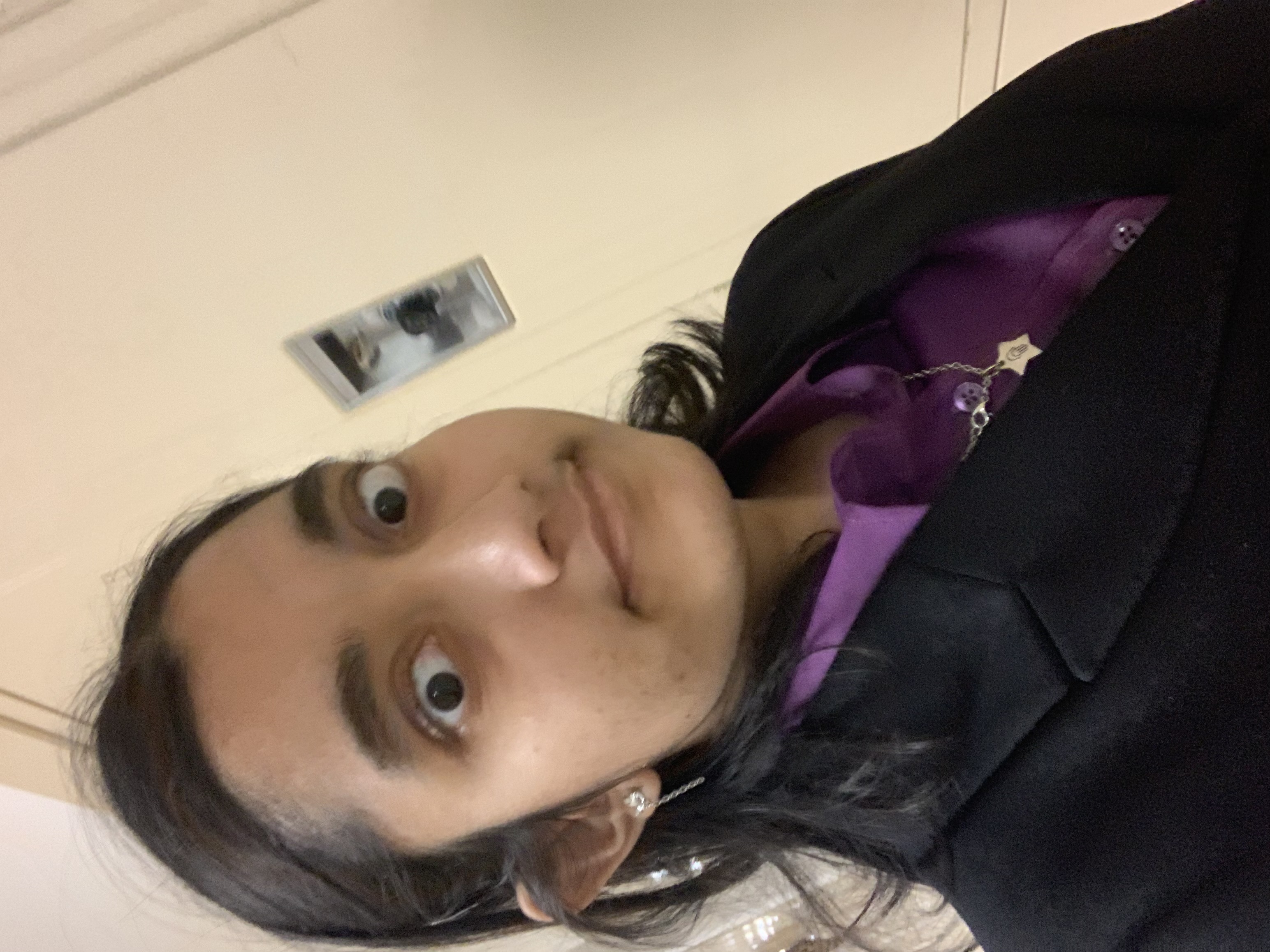 I'm running across the school to get to my rooms lol